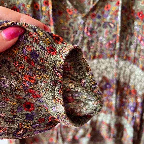 Everleigh Multicolor Bohemian Blouse S - Picture 2 of 8